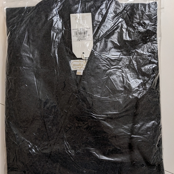 MUD PIE, Harber Duster Vest, Charcoal, Size M/L. - Picture 4 of 4